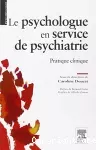 Le psychologue en service de psychiatrie