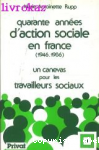 Quarante années d'action sociale en France