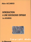 Introduction à une sociologie critique