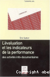 L'évaluation et les indicateurs de la performance des activités