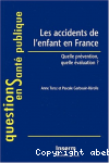 Les accidents de l'enfant en France
