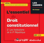 L'essentiel du droit constitutionnel 2017-2018